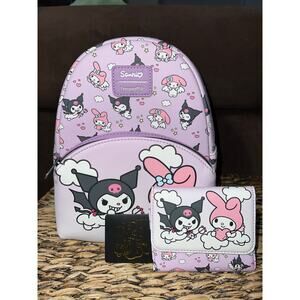 Loungefly Kuromi & My Melody Angel & Devil Mini Backpack Wallet